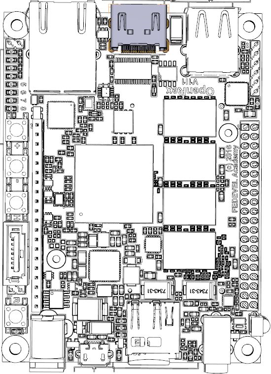 3d drawing with silkscreen component selected