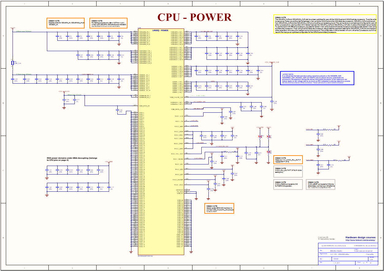 processor power schematic sheet